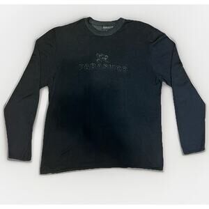 Parasuco Collection Black Silk Nylon Blend Lightweight Sweater XL RN74979